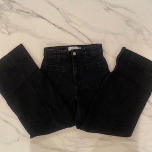 Paris Atelier & Other Stories Black Wide Leg Jeans, Size 2